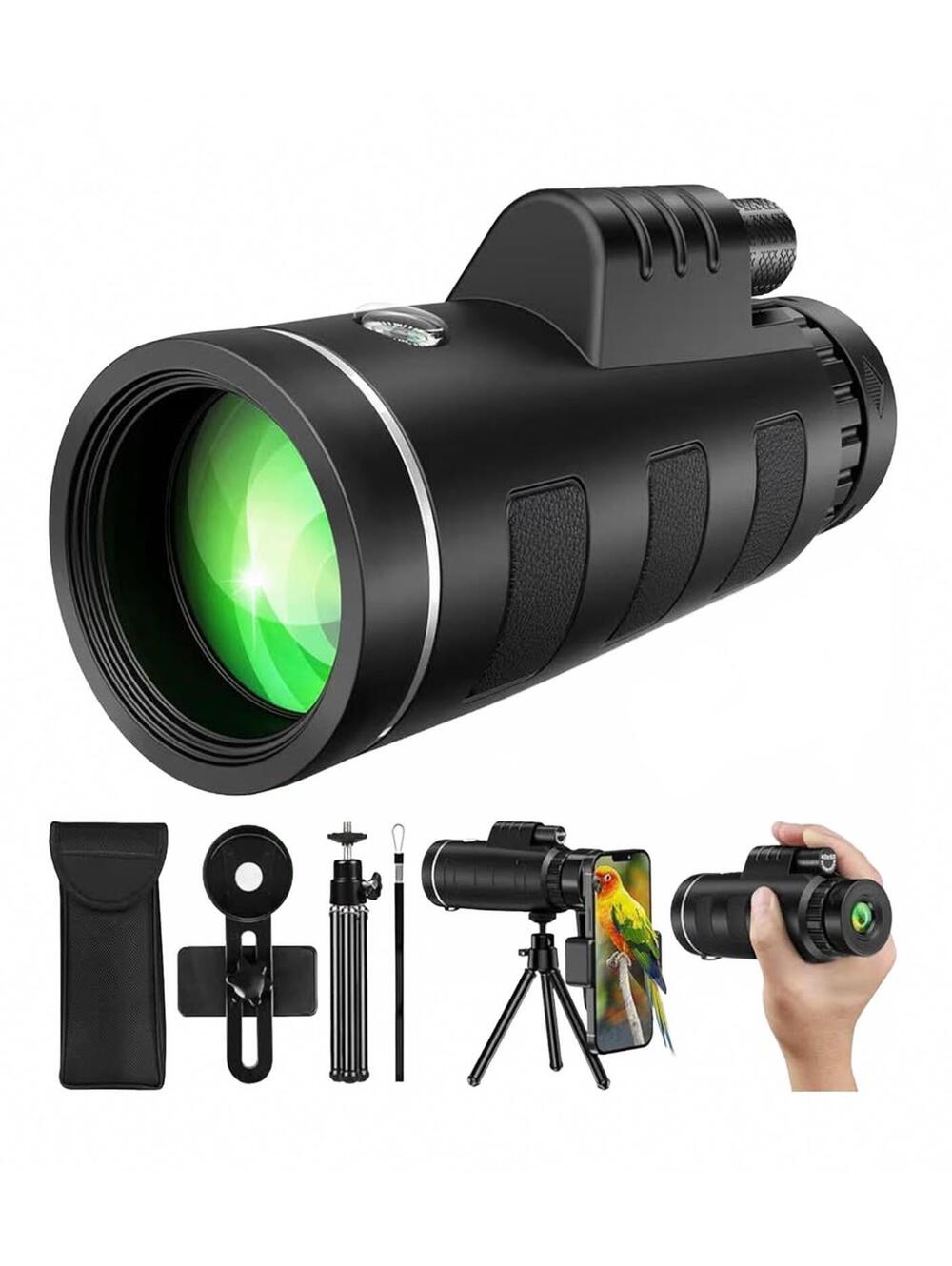 40x60 Monocular Telescope with Smartphone Adapter